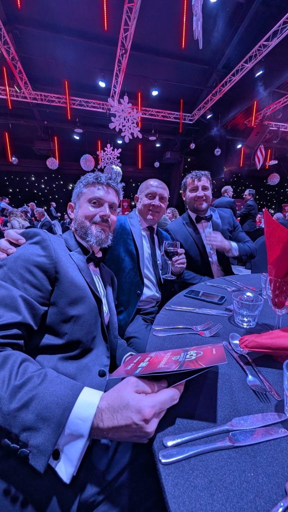 Team CHINT Shield present at the ECN Awards 2025 in Coventry, a top awards show for UK electrical contractors